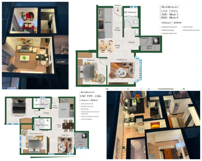 floor plans  for the projects