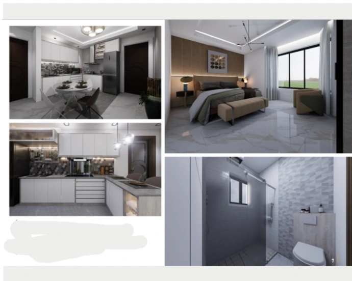 bedroom, Kitchen and sitting rooms