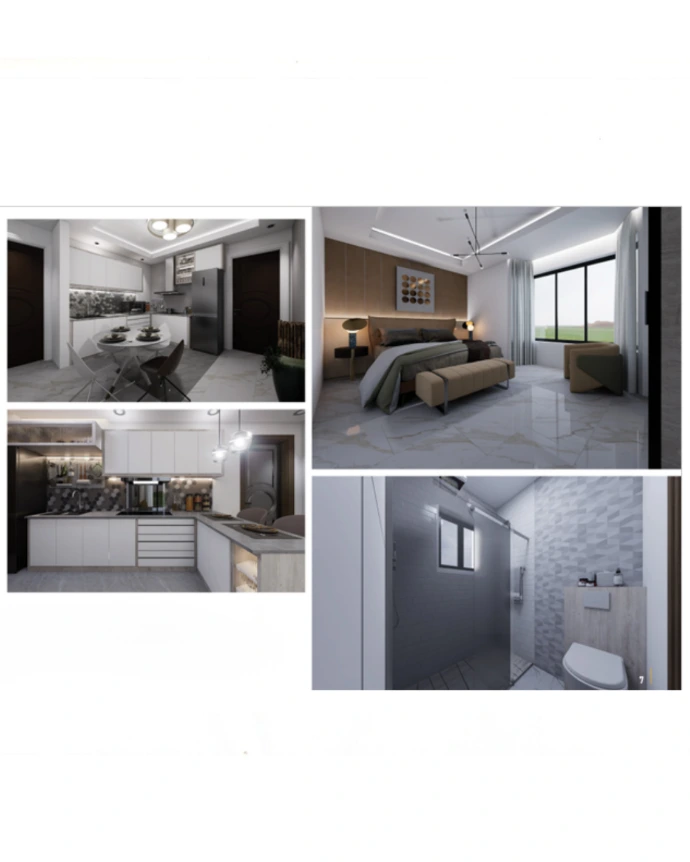 Golf scape apartment interior 